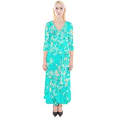 Pop Art Neuro Light Quarter Sleeve Wrap Maxi Dress by essentialimage365