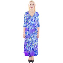 Pop Art Neuro Light Quarter Sleeve Wrap Maxi Dress by essentialimage365
