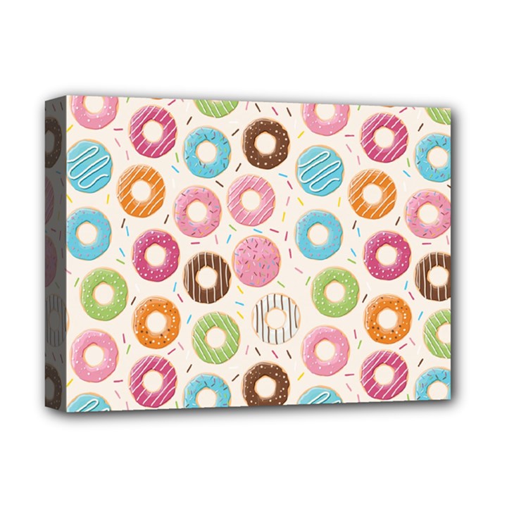 Donuts Love Deluxe Canvas 16  x 12  (Stretched) 