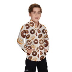 Chocolate Donut Love Kids  Windbreaker by designsbymallika