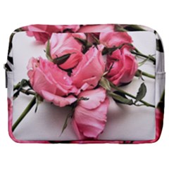 Scattered Roses Make Up Pouch (large) by kaleidomarblingart