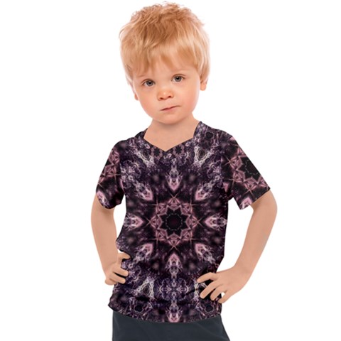 Rose Gold Mandala Kids  Sports Tee by MRNStudios