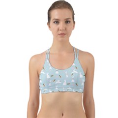 Funny And Funny Hares  And Rabbits In The Meadow Back Web Sports Bra by SychEva