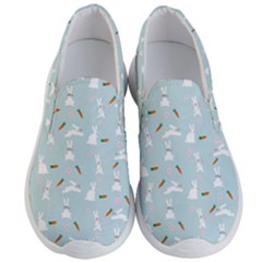 Funny And Funny Hares  And Rabbits In The Meadow Men s Lightweight Slip Ons by SychEva