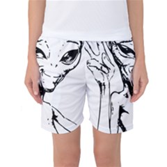 Paul Alien Women s Basketball Shorts by KenArtShop