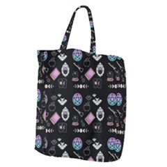 Witch Goth Pastel Pattern Giant Grocery Tote by InPlainSightStyle