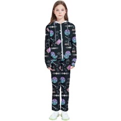 Witch Goth Pastel Pattern Kids  Tracksuit by InPlainSightStyle