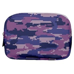 Abstract Purple Camo Make Up Pouch (small)