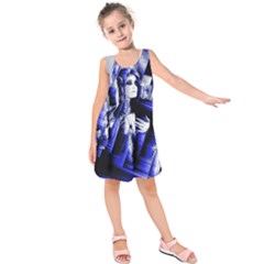 Glacial Speeds Kids  Sleeveless Dress by MRNStudios