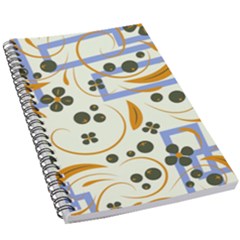 Folk Flowers Pattern Floral Surface Design 5 5  X 8 5  Notebook by Eskimos