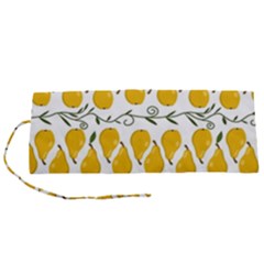 Juicy Yellow Pear Roll Up Canvas Pencil Holder (s) by SychEva