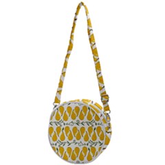 Juicy Yellow Pear Crossbody Circle Bag by SychEva