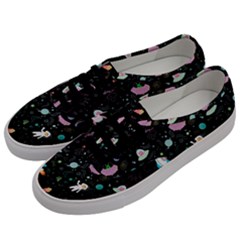 Funny Astronauts, Rockets And Rainbow Space Men s Classic Low Top Sneakers by SychEva