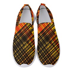 Root Humanity Orange Yellow And Black Women s Slip On Sneakers by WetdryvacsLair