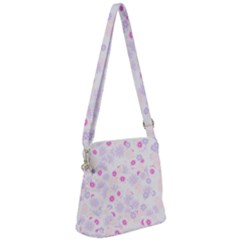 Flower Bomb 5 Zipper Messenger Bag by PatternFactory