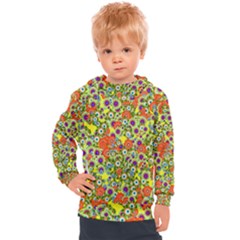 Flower Bomb 8 Kids  Hooded Pullover by PatternFactory