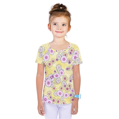 Flower Bomb 10 Kids  One Piece Tee by PatternFactory