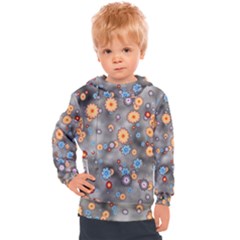 Flower Bomb 12 Kids  Hooded Pullover by PatternFactory