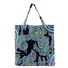 Concentric Circles A Grocery Tote Bag by PatternFactory