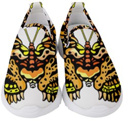 Bigcat Butterfly Kids  Slip On Sneakers by IIPhotographyAndDesigns