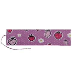 Juicy Strawberries Roll Up Canvas Pencil Holder (l) by SychEva