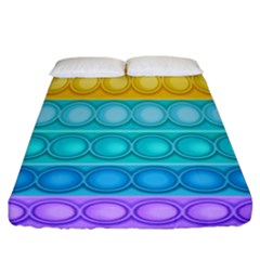 Pop It Pattern Fitted Sheet (california King Size) by Daria3107