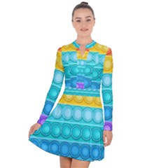 Pop It Pattern Long Sleeve Panel Dress by Daria3107