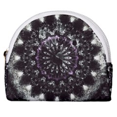 Moody Mandala Horseshoe Style Canvas Pouch by MRNStudios