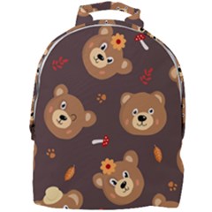 Bears-vector-free-seamless-pattern1 Mini Full Print Backpack