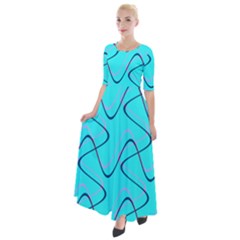 Retro Fun 821b Half Sleeves Maxi Dress by PatternFactory