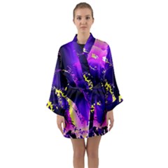 Garth Long Sleeve Satin Kimono by MRNStudios