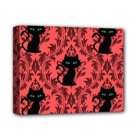 Cat Pattern Deluxe Canvas 14  X 11  (stretched) by InPlainSightStyle