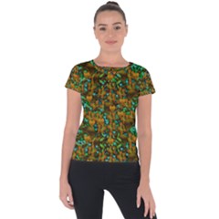 Love Forest Filled With Respect And The Flower Power Of Colors Short Sleeve Sports Top  by pepitasart