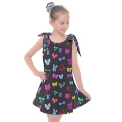 Bows On Black Kids  Tie Up Tunic Dress by Daria3107