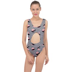 Bat Center Cut Out Swimsuit by SychEva