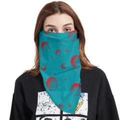 Red Drops Face Covering Bandana (triangle) by SychEva