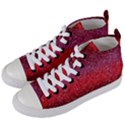 Red Sequins Women s Mid-Top Canvas Sneakers View2