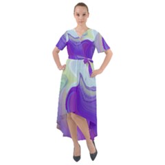 Good Vibrations Front Wrap High Low Dress by kiernankallan