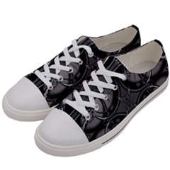 Lunar Phases Women s Low Top Canvas Sneakers by MRNStudios