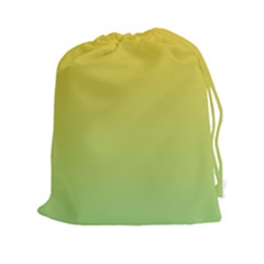 Gradient Yellow Green Drawstring Pouch (2xl)