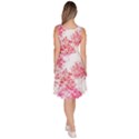 Red Splashes On A White Background Knee Length Skater Dress With Pockets View4