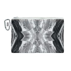 Compressed Carbon Canvas Cosmetic Bag (large) by MRNStudios