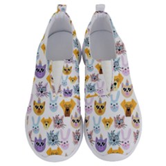 Funny Animal Faces With Glasses On A White Background No Lace Lightweight Shoes by SychEva