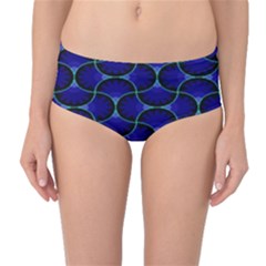 Abstract Geo Mid-waist Bikini Bottoms by Sparkle
