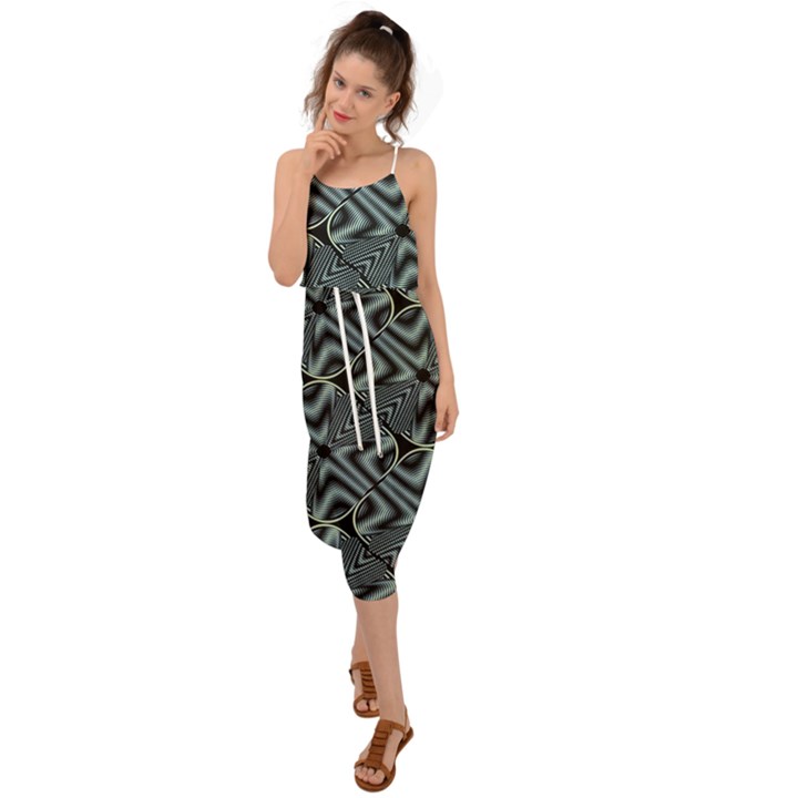 Modern Illusion Waist Tie Cover Up Chiffon Dress