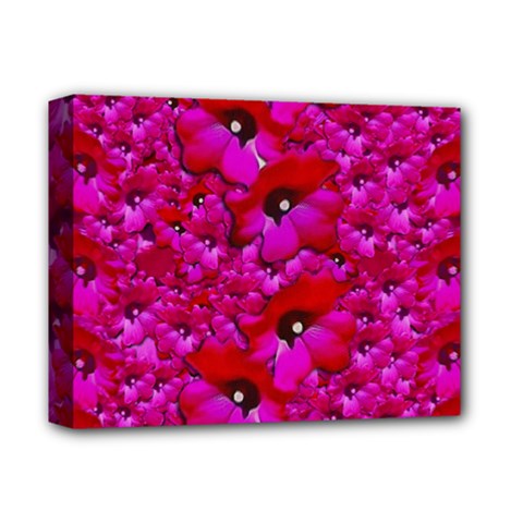Flowers Grow And Peace Also For Humankind Deluxe Canvas 14  X 11  (stretched) by pepitasart