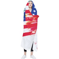 Statue Of Liberty Independence Day Poster Art Wearable Blanket by Sudhe