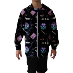 Pastel Goth Witch Kids  Hooded Windbreaker by InPlainSightStyle