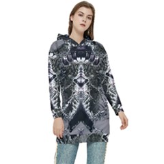 Alien Deco Women s Long Oversized Pullover Hoodie by MRNStudios