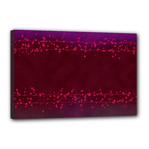 Red Splashes On Purple Background Canvas 18  X 12  (stretched) by SychEva